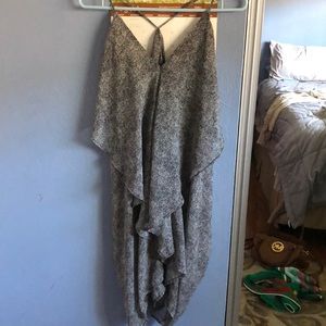 White and black blouse